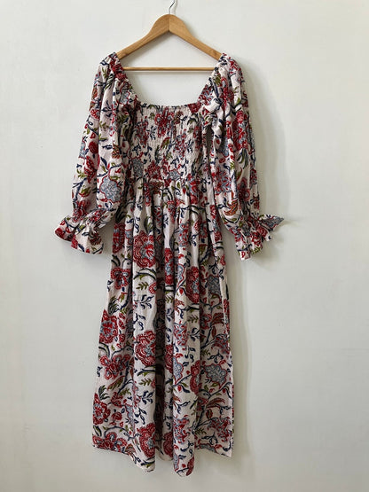 Hippie dress | hand block print dress | cotton long maxi