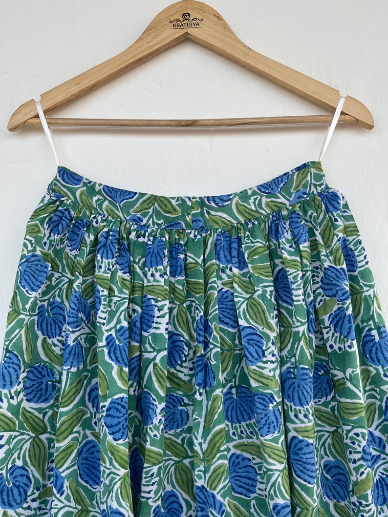 Cotton printed skirt, beautiful hand block printed long skirt, Floral Skirt